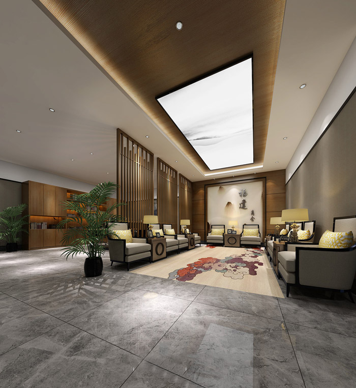 新中式辦公室裝修效果圖 新中式辦公室裝修效果圖